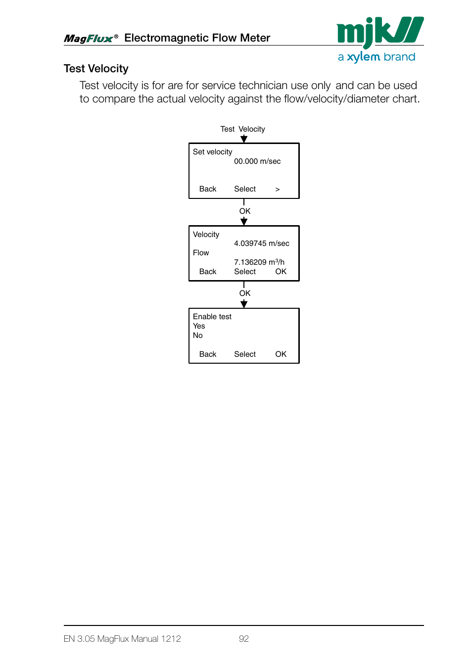 Menu system for magflux converter converter setup | Xylem Magflux Electromagnetic Flow Meter User Manual | Page 92 / 150