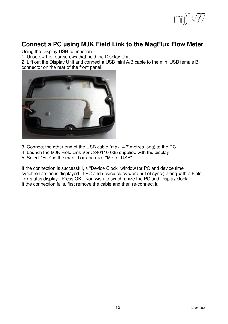 Xylem MagFlux Day flow logger function User Manual | Page 13 / 19