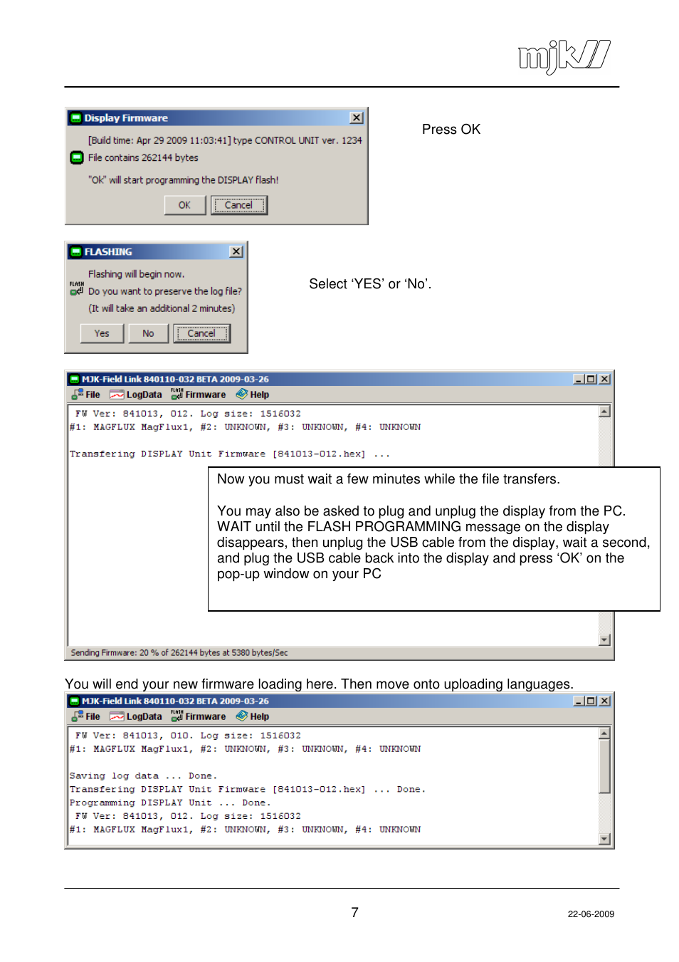 Xylem MagFlux Day flow logger function User Manual | Page 7 / 19
