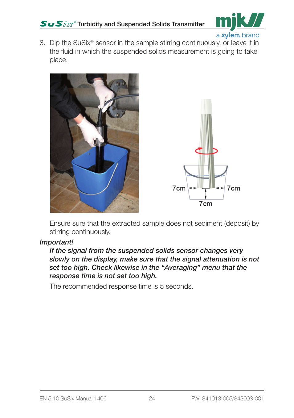 Xylem SuSix Turbidity and Suspended Solids Transmitter User Manual | Page 24 / 132