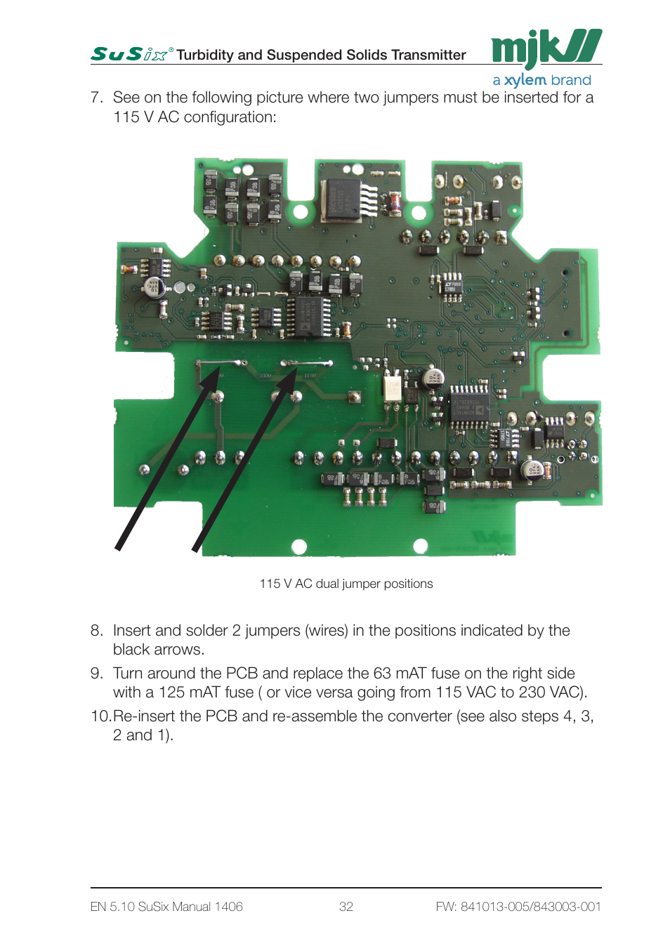 Xylem SuSix Turbidity and Suspended Solids Transmitter User Manual | Page 32 / 132