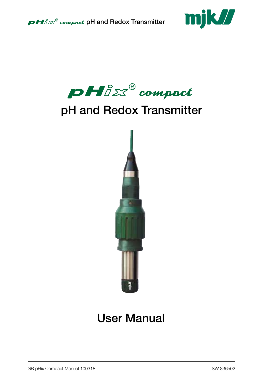 Xylem PHIX COMPACT pH and Redox Transmitter User Manual | 26 pages