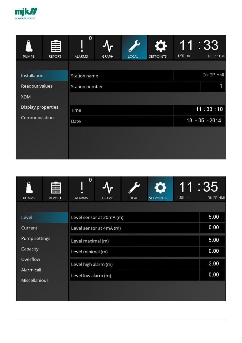 Xylem MY CONNECT HMI display User Manual | Page 15 / 47