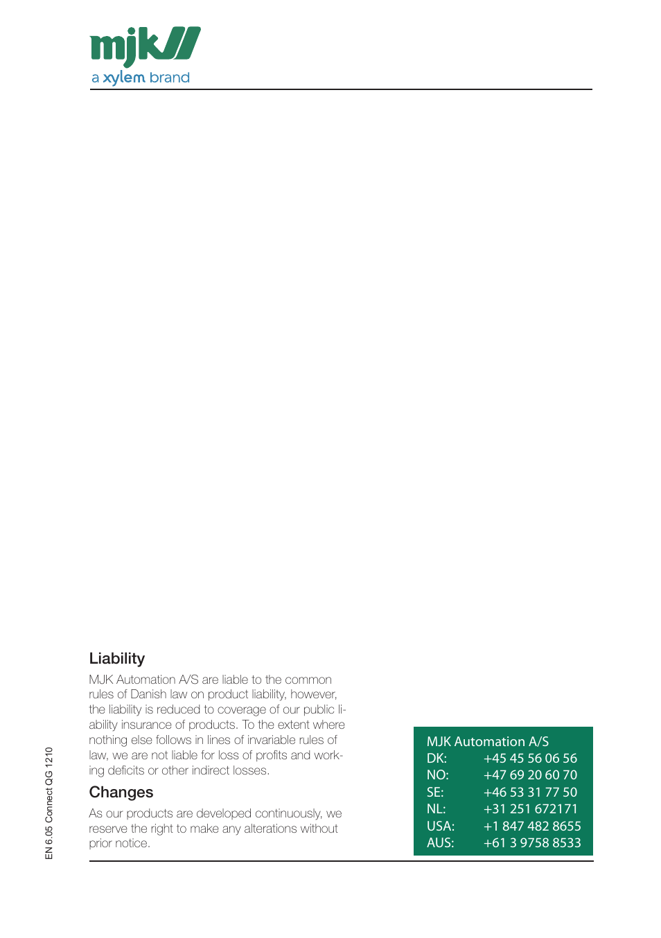 Xylem CONNECT Quick Guide User Manual | Page 24 / 24