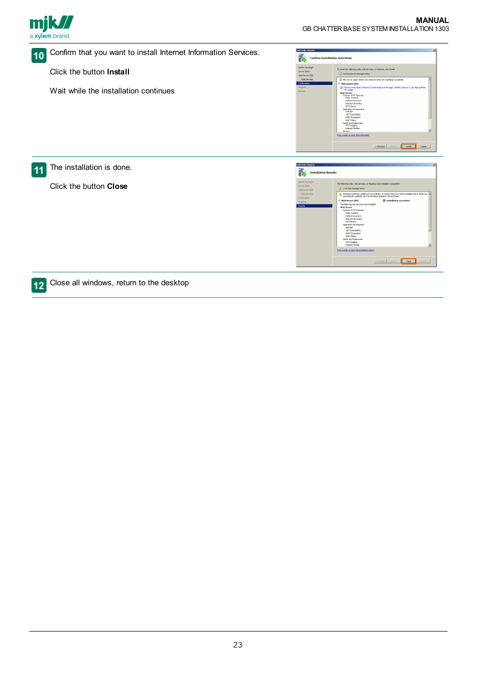 Xylem CHATTER Base System install guide User Manual | Page 23 / 79