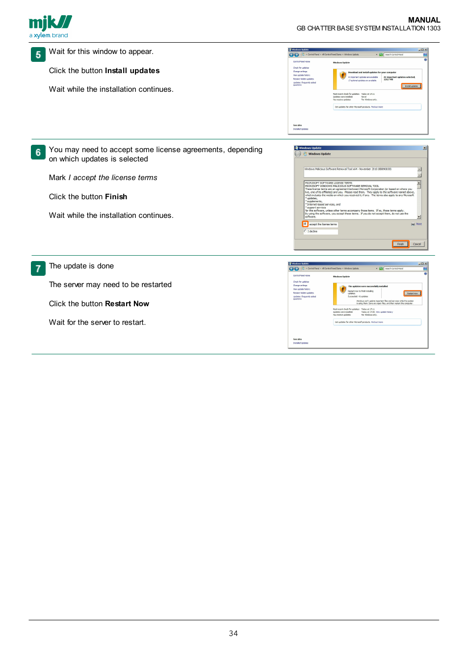 Xylem CHATTER Base System install guide User Manual | Page 34 / 79