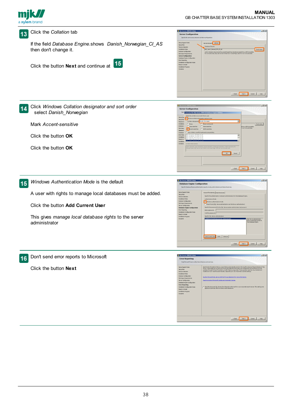 Xylem CHATTER Base System install guide User Manual | Page 38 / 79