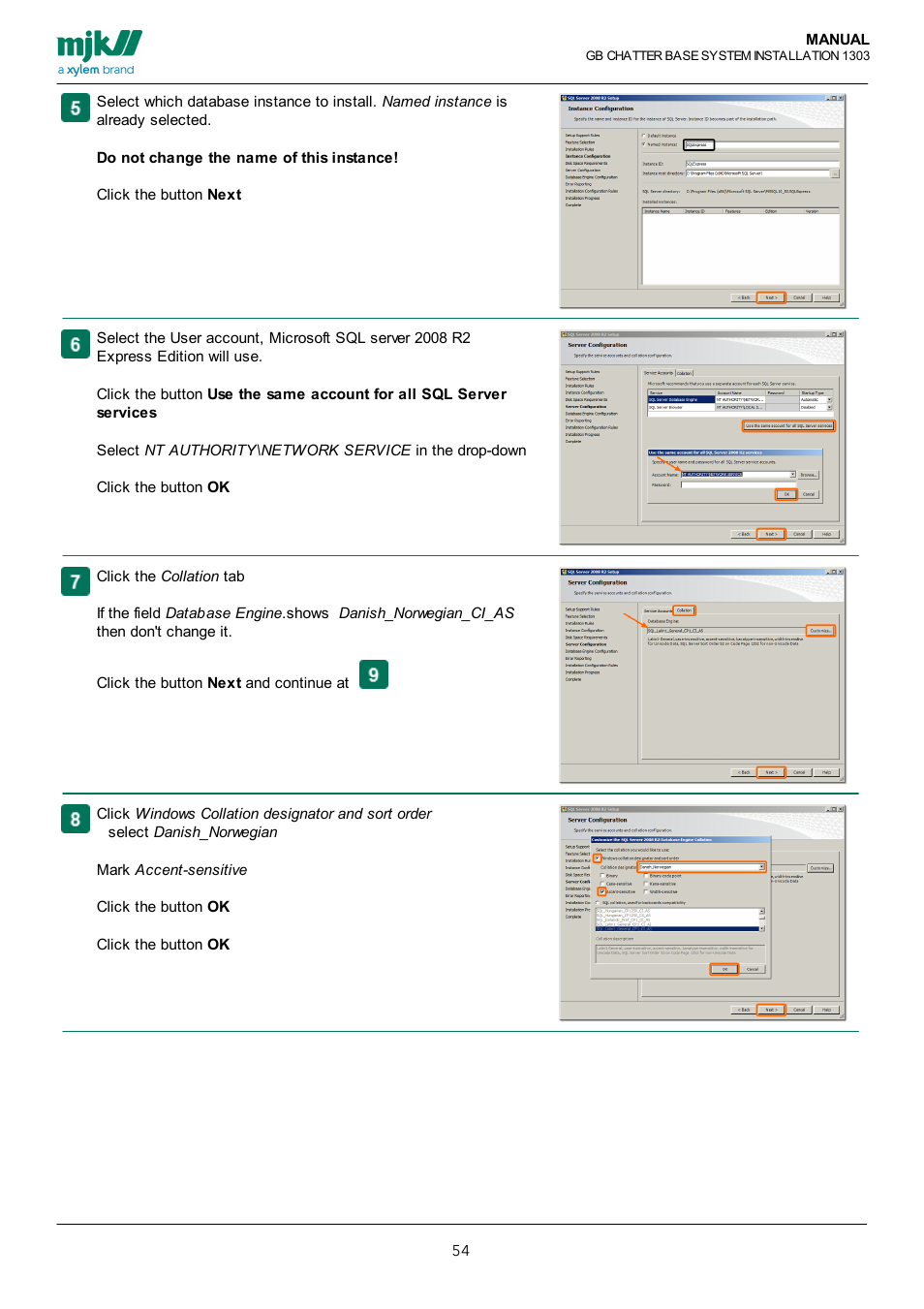 Xylem CHATTER Base System install guide User Manual | Page 54 / 79