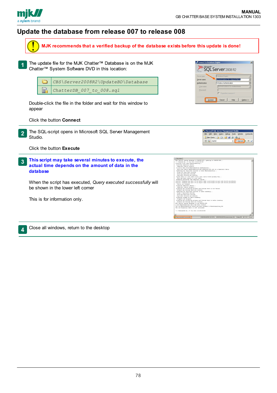 This guide | Xylem CHATTER Base System install guide User Manual | Page 78 / 79