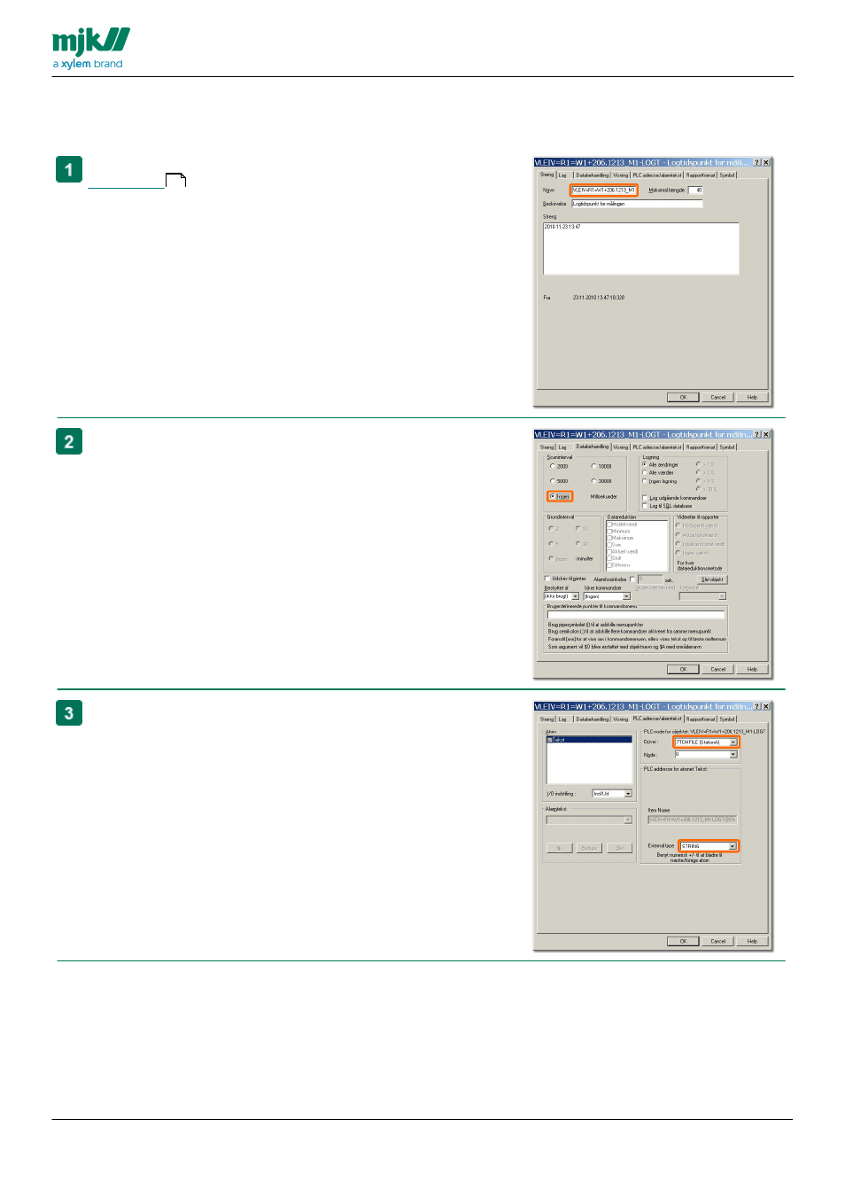 String type objects, String type object | Xylem CHATTER Notification System configuration guide User Manual | Page 62 / 65