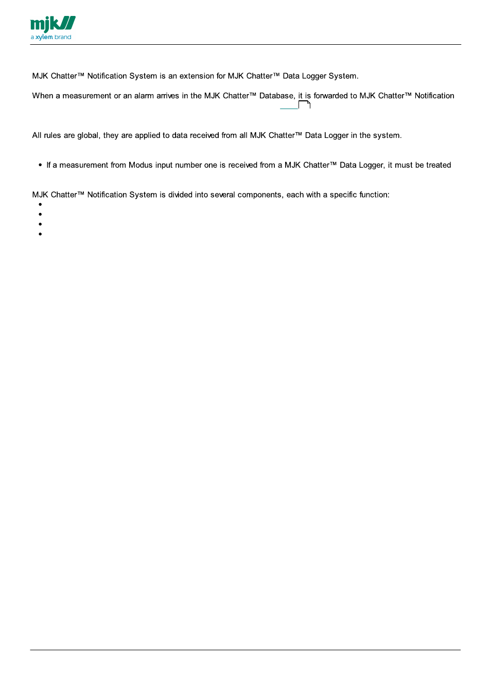 Description | Xylem CHATTER Notification System configuration guide User Manual | Page 7 / 65