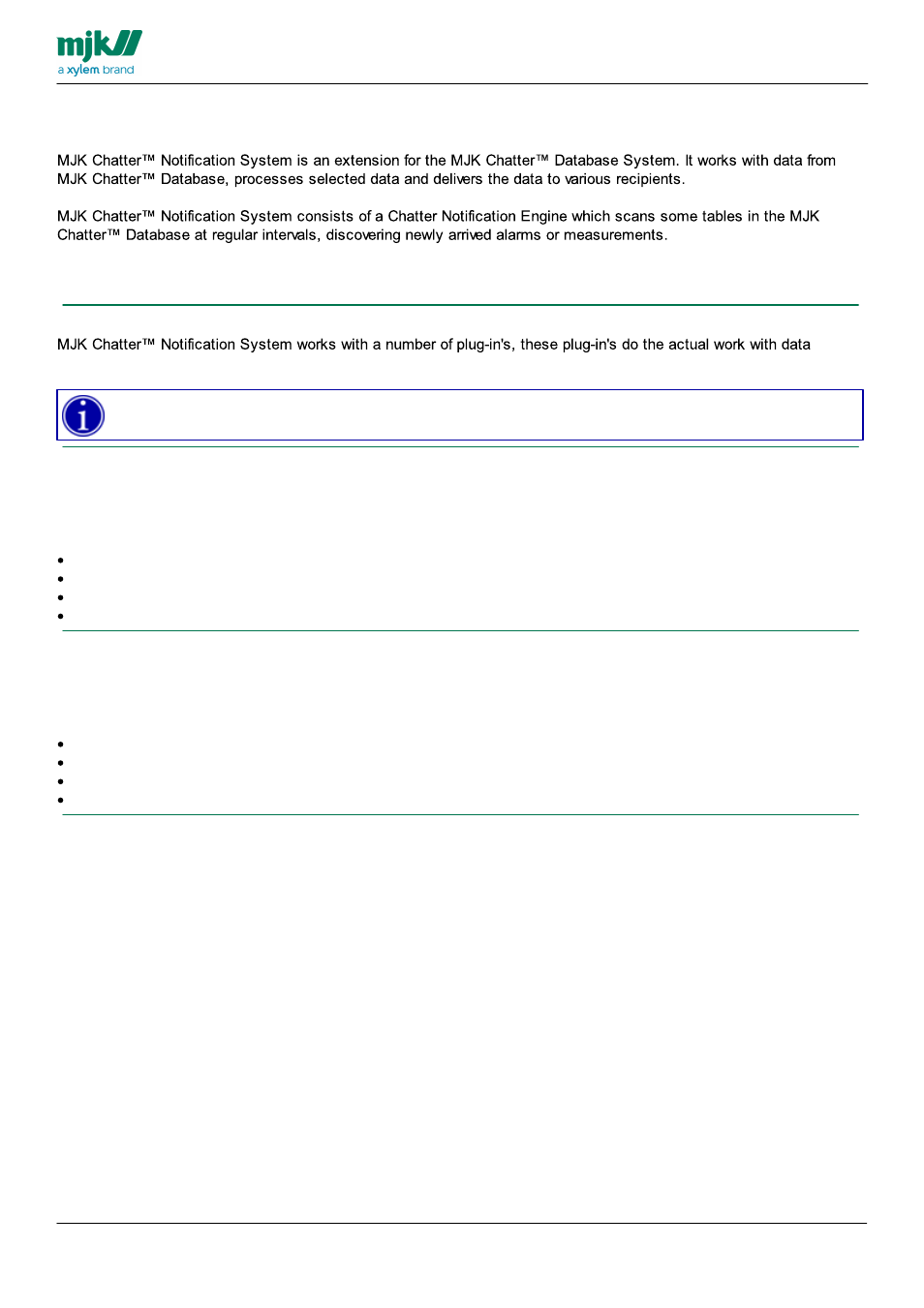 Functions overview | Xylem CHATTER Notification System install guide User Manual | Page 18 / 37