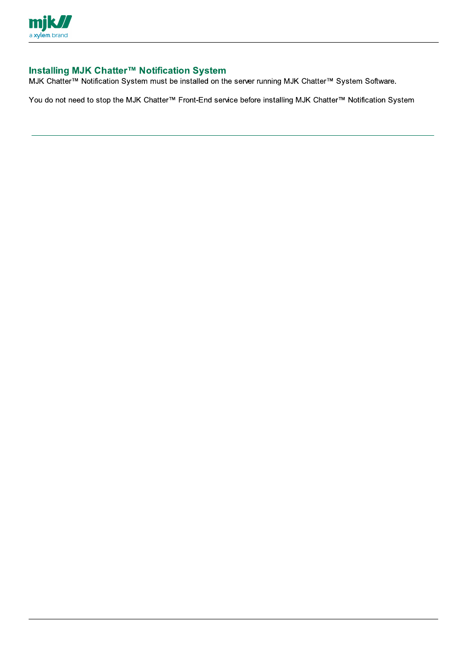 Installation | Xylem CHATTER Notification System install guide User Manual | Page 21 / 37