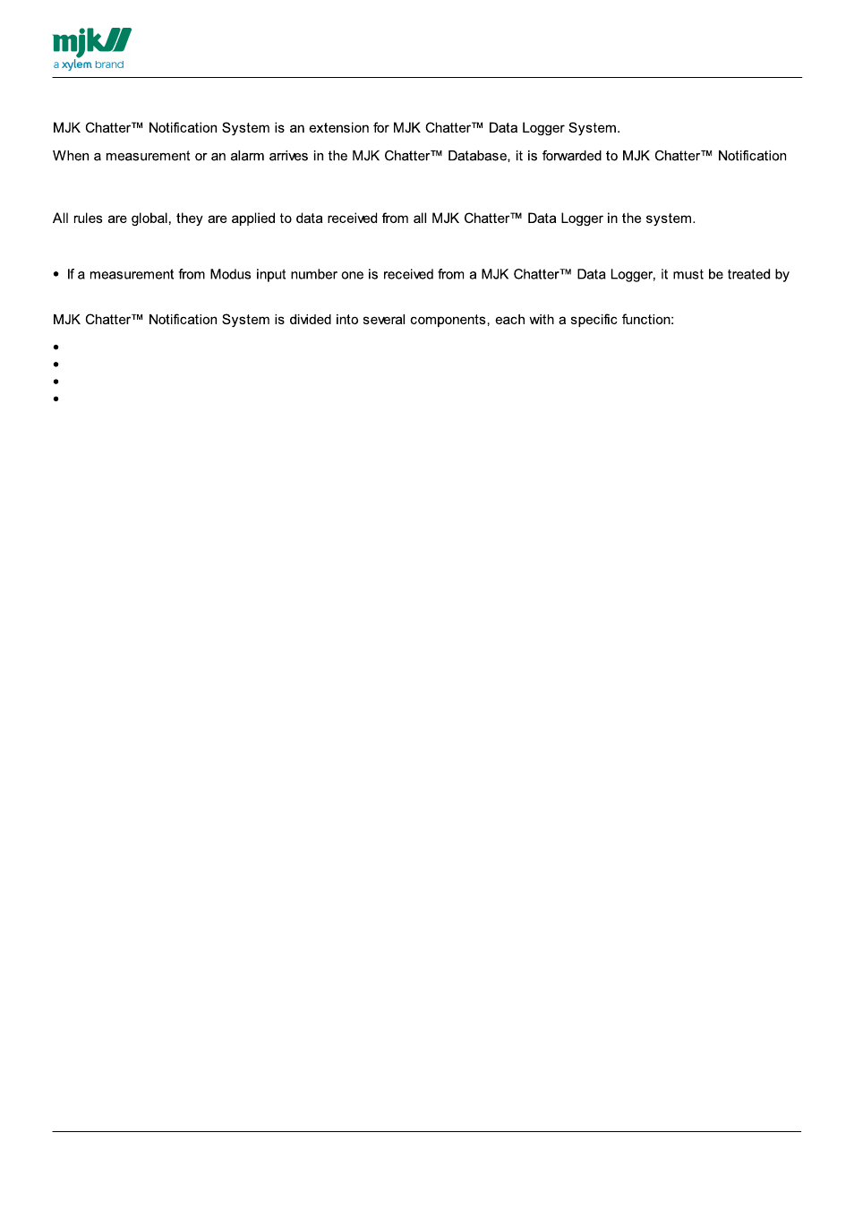 System description | Xylem CHATTER Notification System install guide User Manual | Page 5 / 37