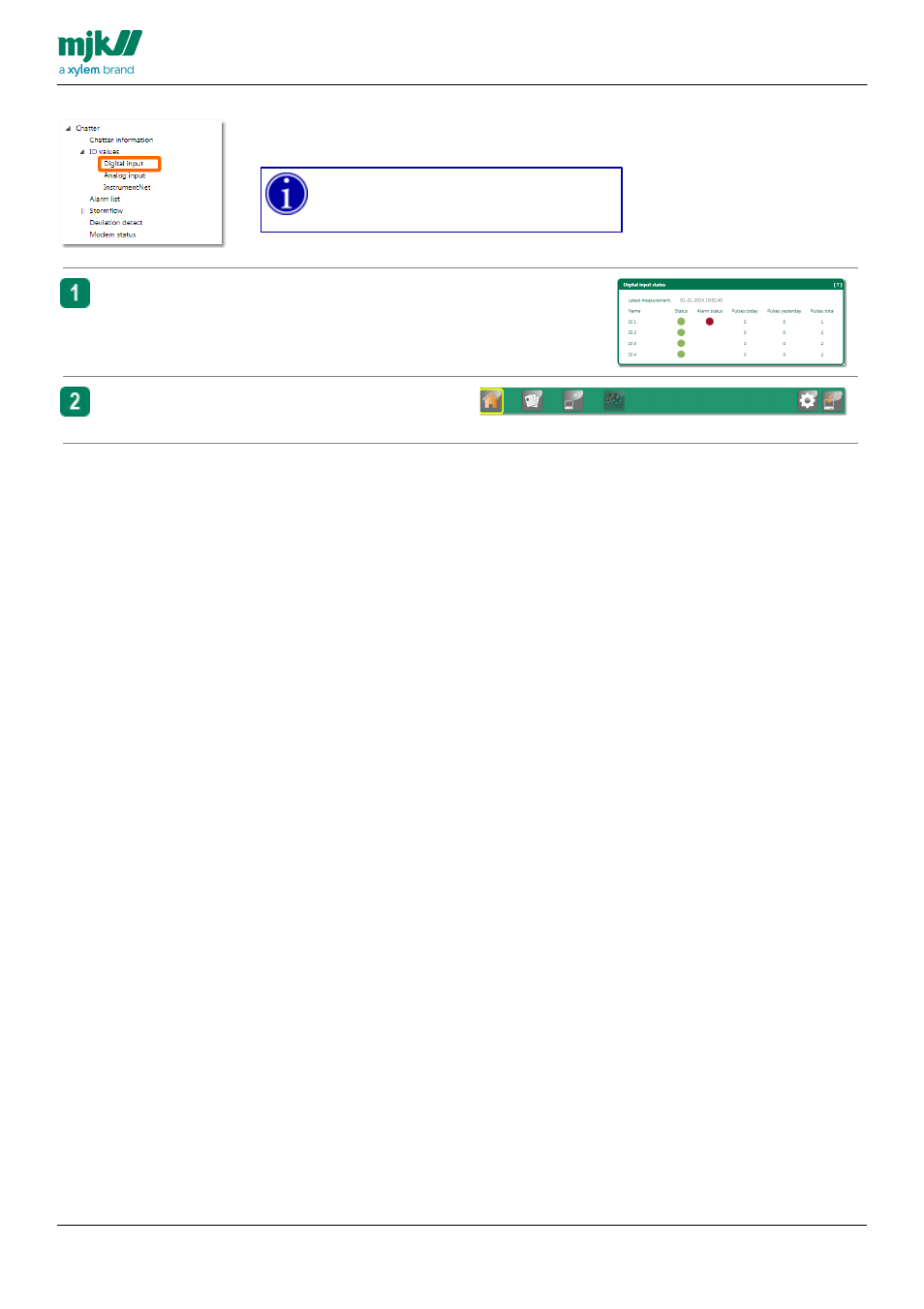 Digital inputs | Xylem CHATTER RTU and E-mail User Manual | Page 149 / 205