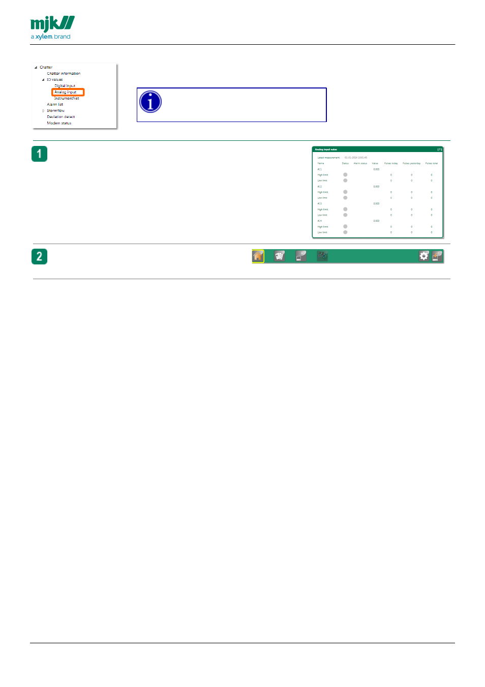 Analog inputs | Xylem CHATTER RTU and E-mail User Manual | Page 150 / 205