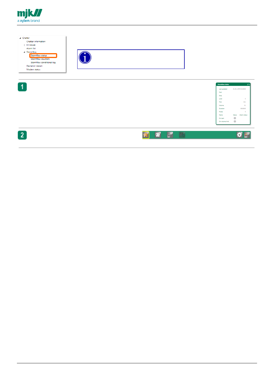 Stormflow status | Xylem CHATTER RTU and E-mail User Manual | Page 154 / 205