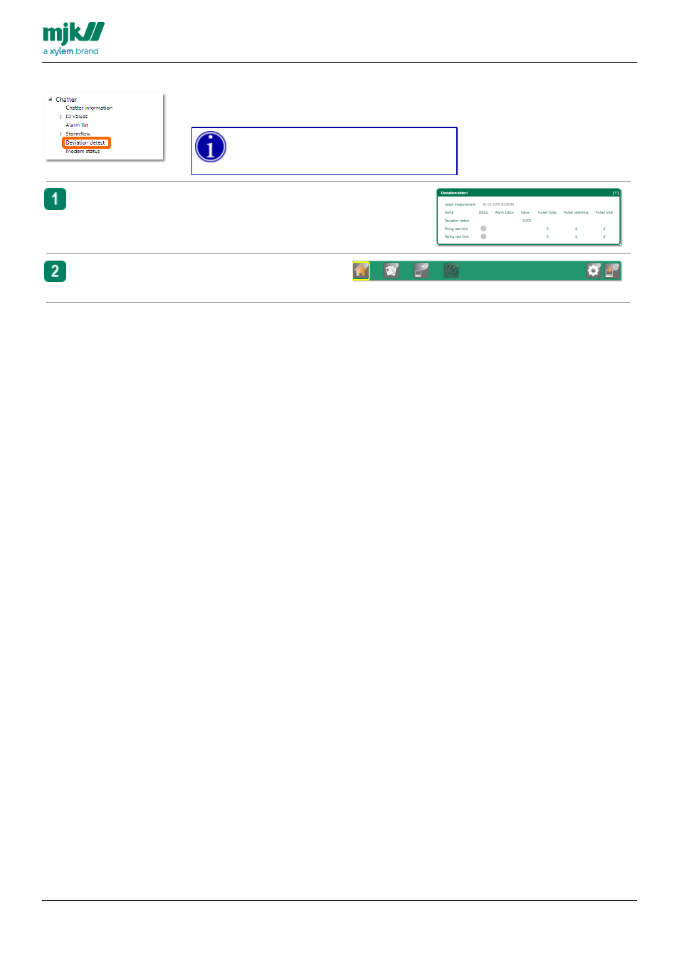 Deviation detect | Xylem CHATTER RTU and E-mail User Manual | Page 157 / 205