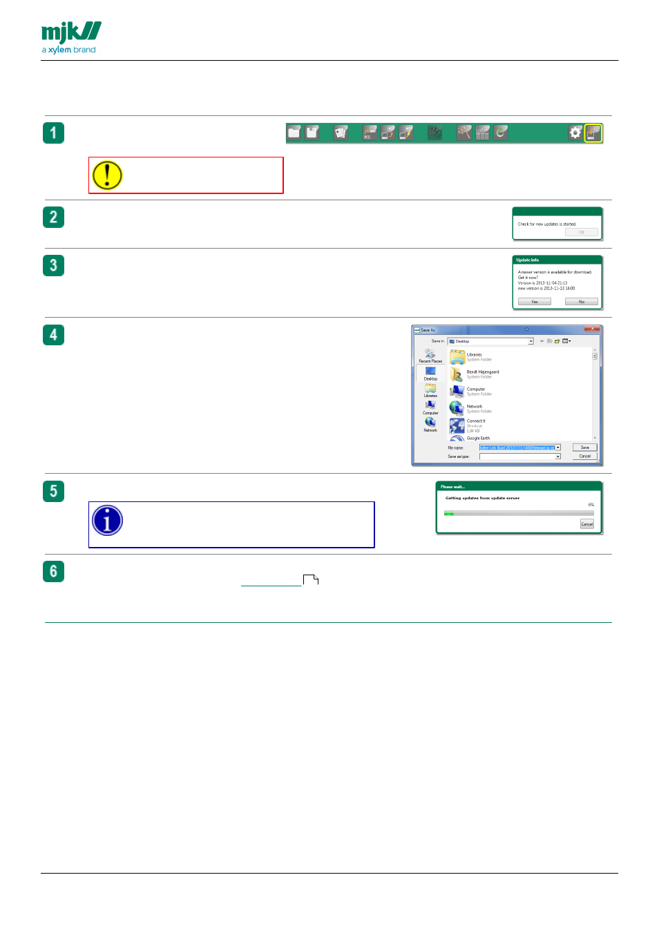 Appendix b, Updating chatter™ link to a new release | Xylem CHATTER RTU and E-mail User Manual | Page 182 / 205