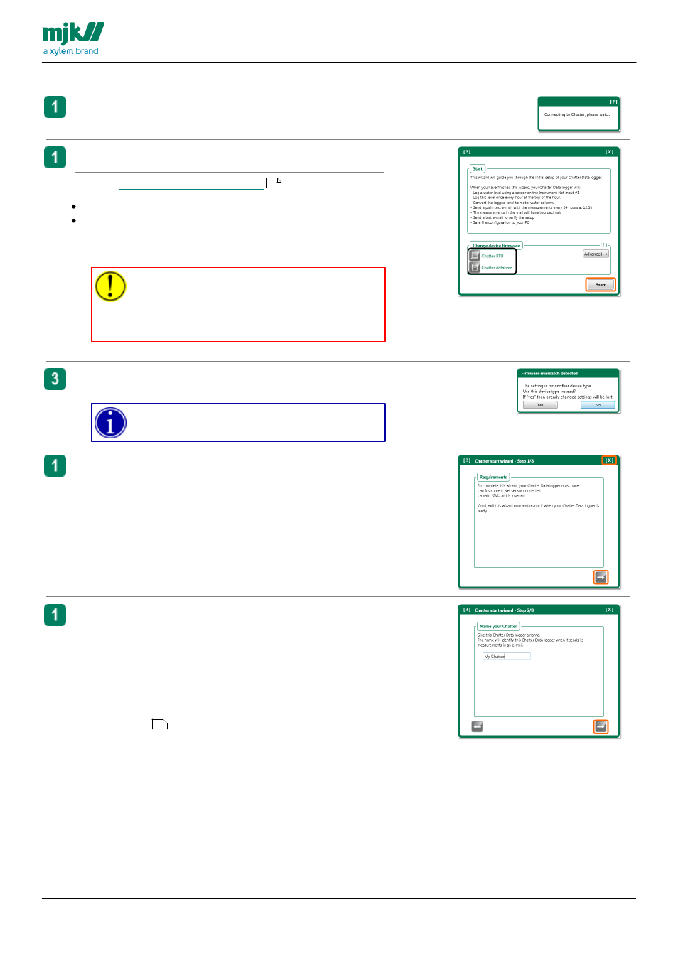 E-mail wizard | Xylem CHATTER RTU and E-mail User Manual | Page 41 / 205