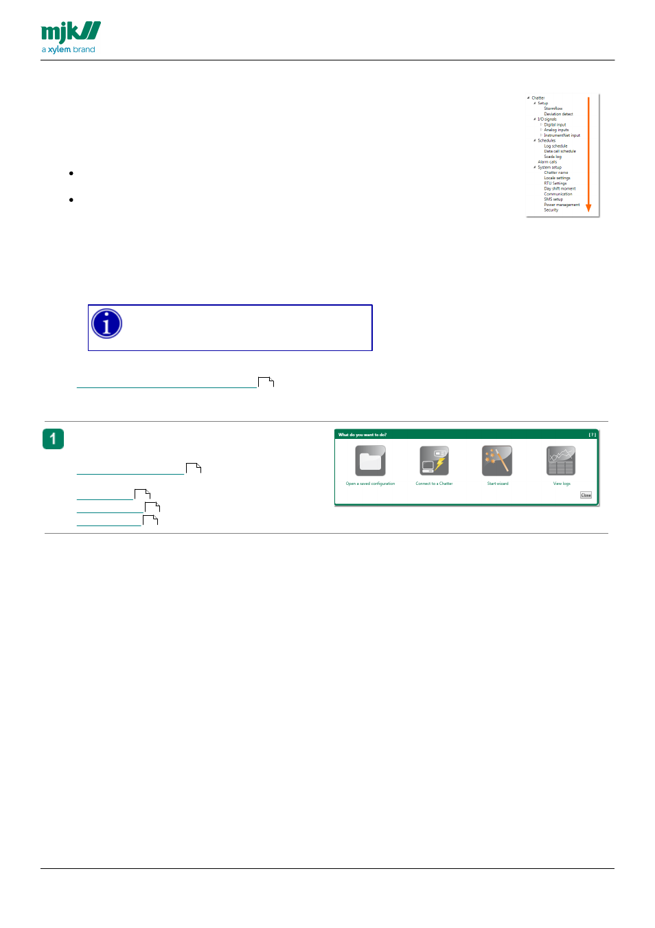 Configuration with chatter link | Xylem CHATTER RTU and E-mail User Manual | Page 44 / 205