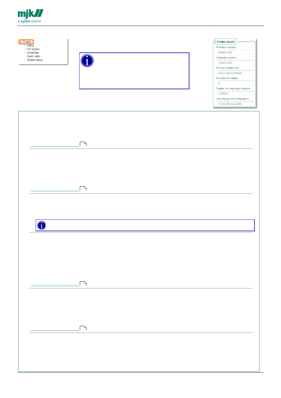 Product details pane | Xylem CHATTER RTU and E-mail User Manual | Page 52 / 205