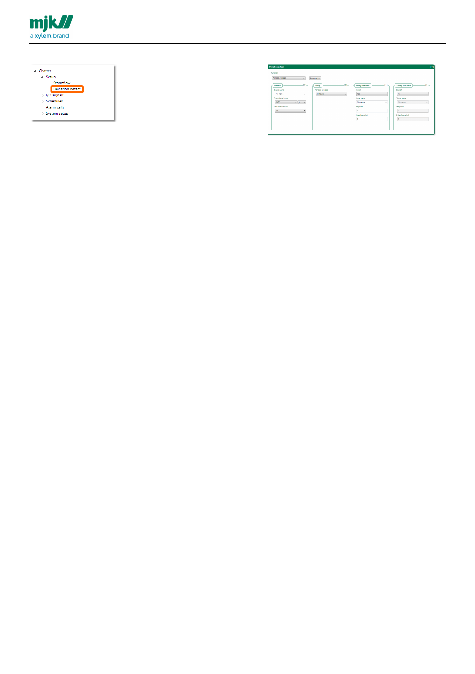Deviation detect | Xylem CHATTER RTU and E-mail User Manual | Page 67 / 205