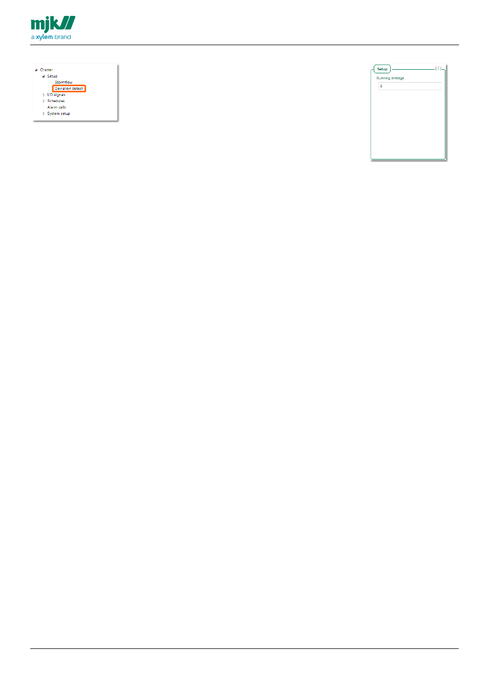 Setup - running avarage | Xylem CHATTER RTU and E-mail User Manual | Page 69 / 205