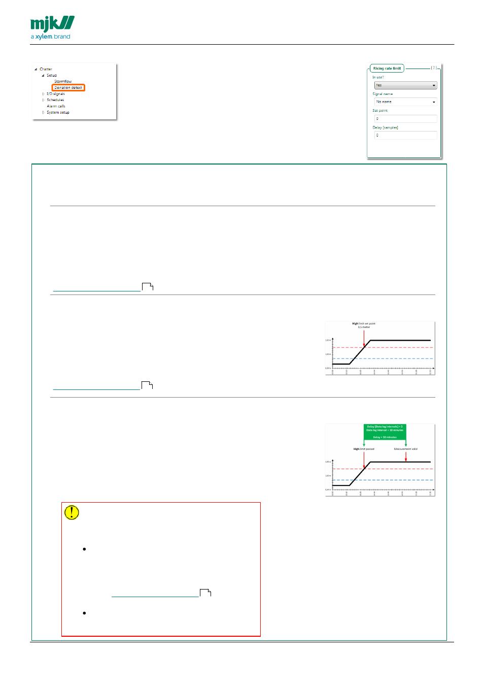 Rising rate limit | Xylem CHATTER RTU and E-mail User Manual | Page 71 / 205