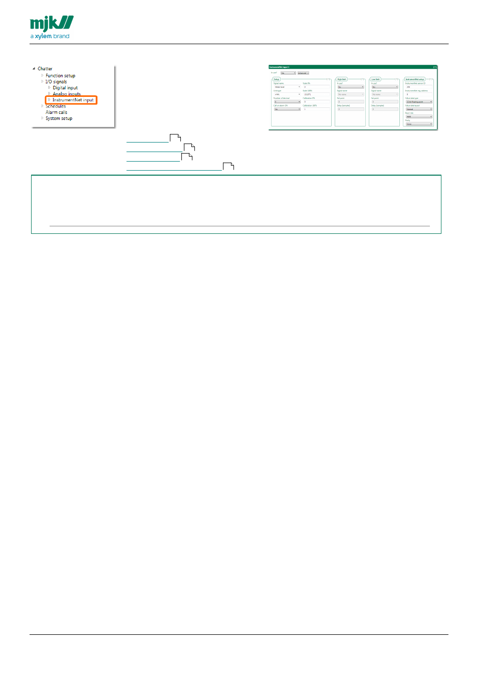 Instrumentnet inputs | Xylem CHATTER RTU and E-mail User Manual | Page 92 / 205