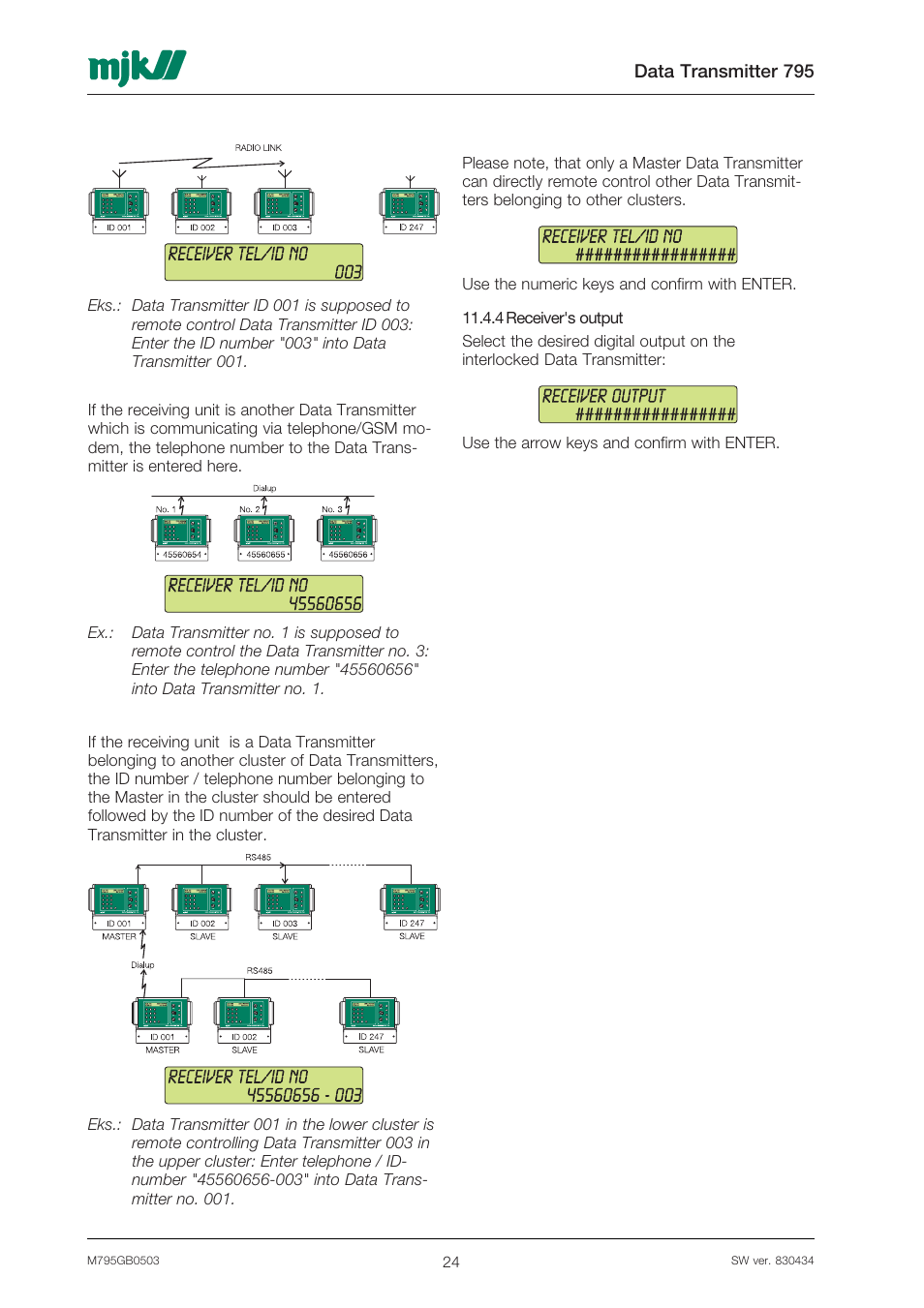 Xylem 795 MJK Data Transmitter User Manual | Page 24 / 54