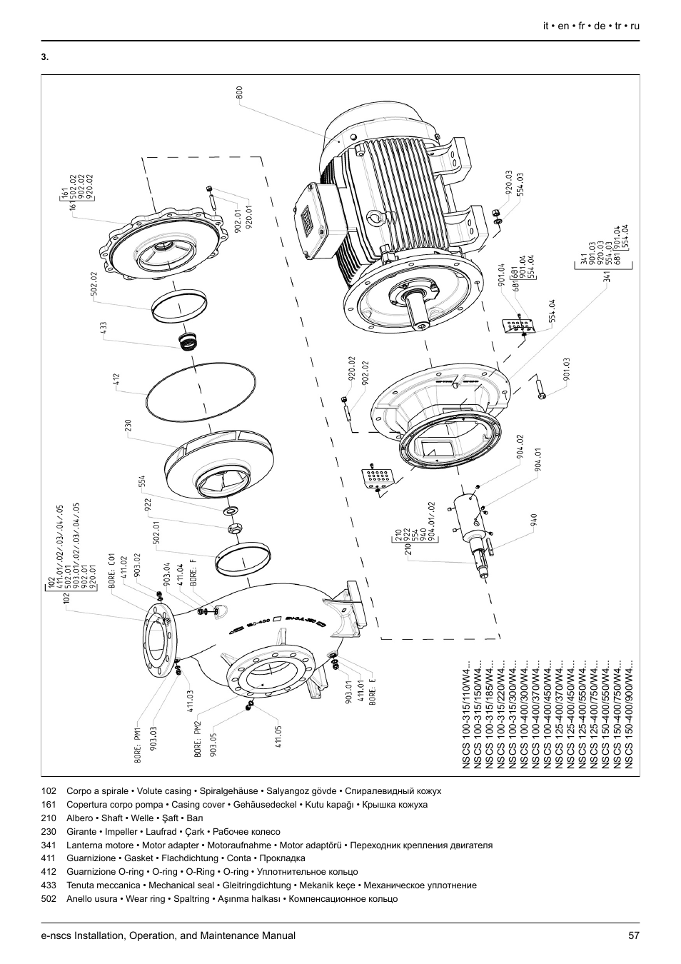 Figura 3, Figure 3, Abbildung 3 | Şekil 3, Ye bakın, Рис. 3 | Xylem e-NSCS User Manual | Page 57 / 80
