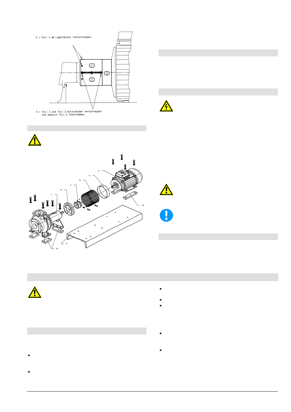 Baureihe l, ln, Inbetriebnahme, betrieb, außerbetriebnahme, Einbau-, betriebs- und wartungsanleitung | 4 antrieb, 5 elektrischer anschluss, 6 endkontrolle, 1 erstinbetriebnahme | Xylem LN User Manual | Page 17 / 72