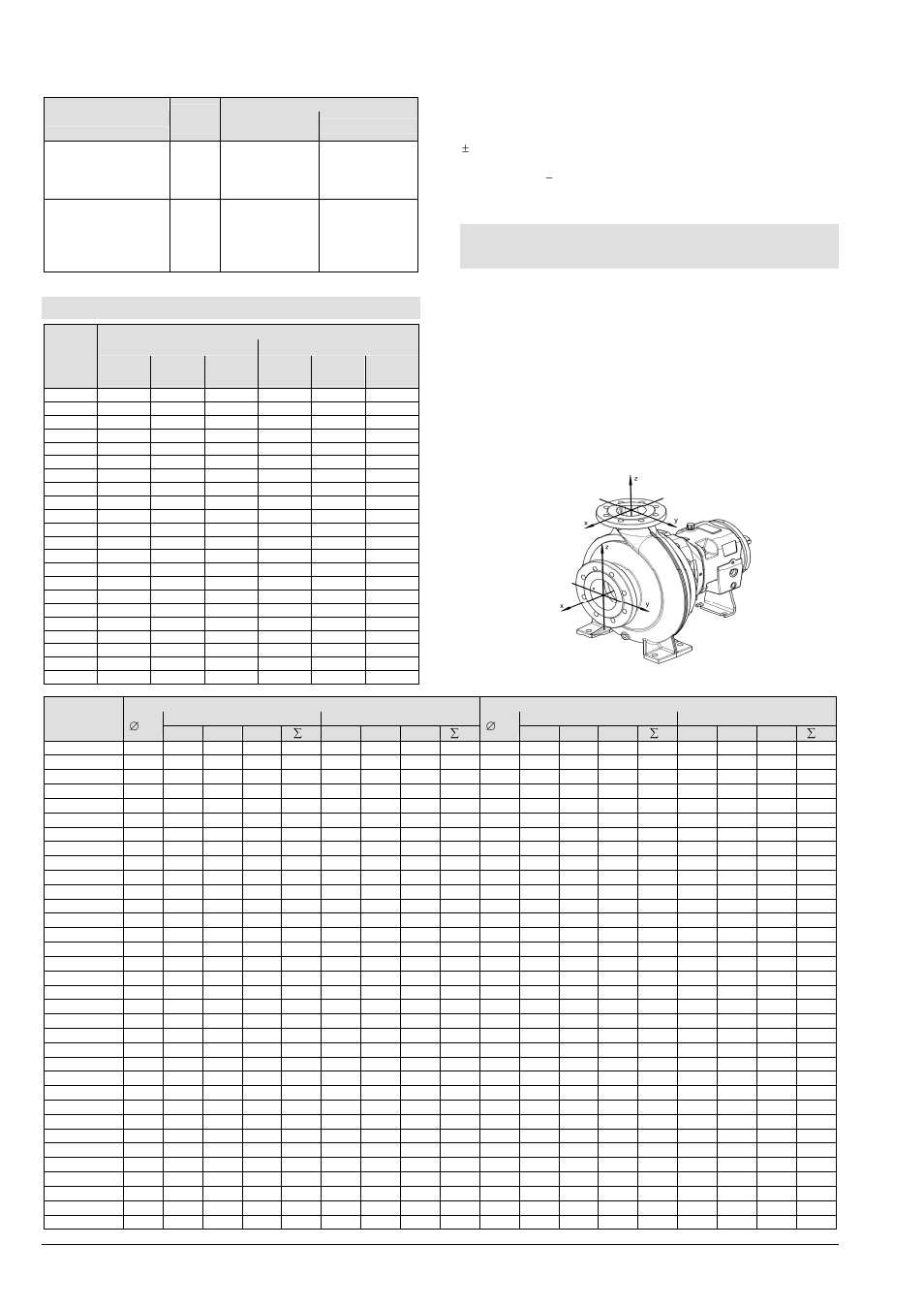 Série l, ln, 5 valeurs indicatives pour le n.p.a | Xylem LN User Manual | Page 32 / 72