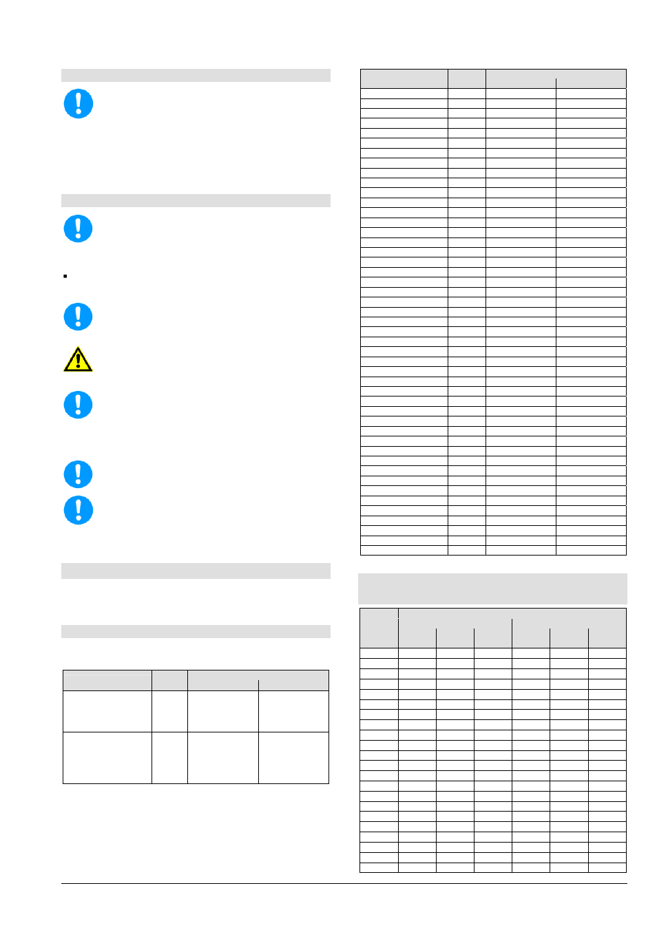 Model l, ln, 4 bearings, 5 approximate value for sound pressure level | Xylem LN User Manual | Page 51 / 72