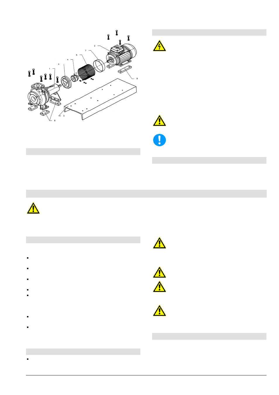 Model l, ln, Start-up, operation, shut down, 4 drive | 5 electric connection, 6 final control, 1 initial start-up, 2 switch on drive, 3 restarting | Xylem LN User Manual | Page 57 / 72