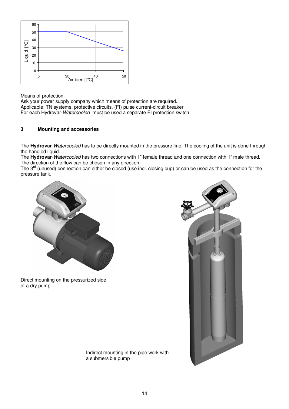 Xylem HYDROVAR WATERCOOLED User Manual | Page 14 / 68