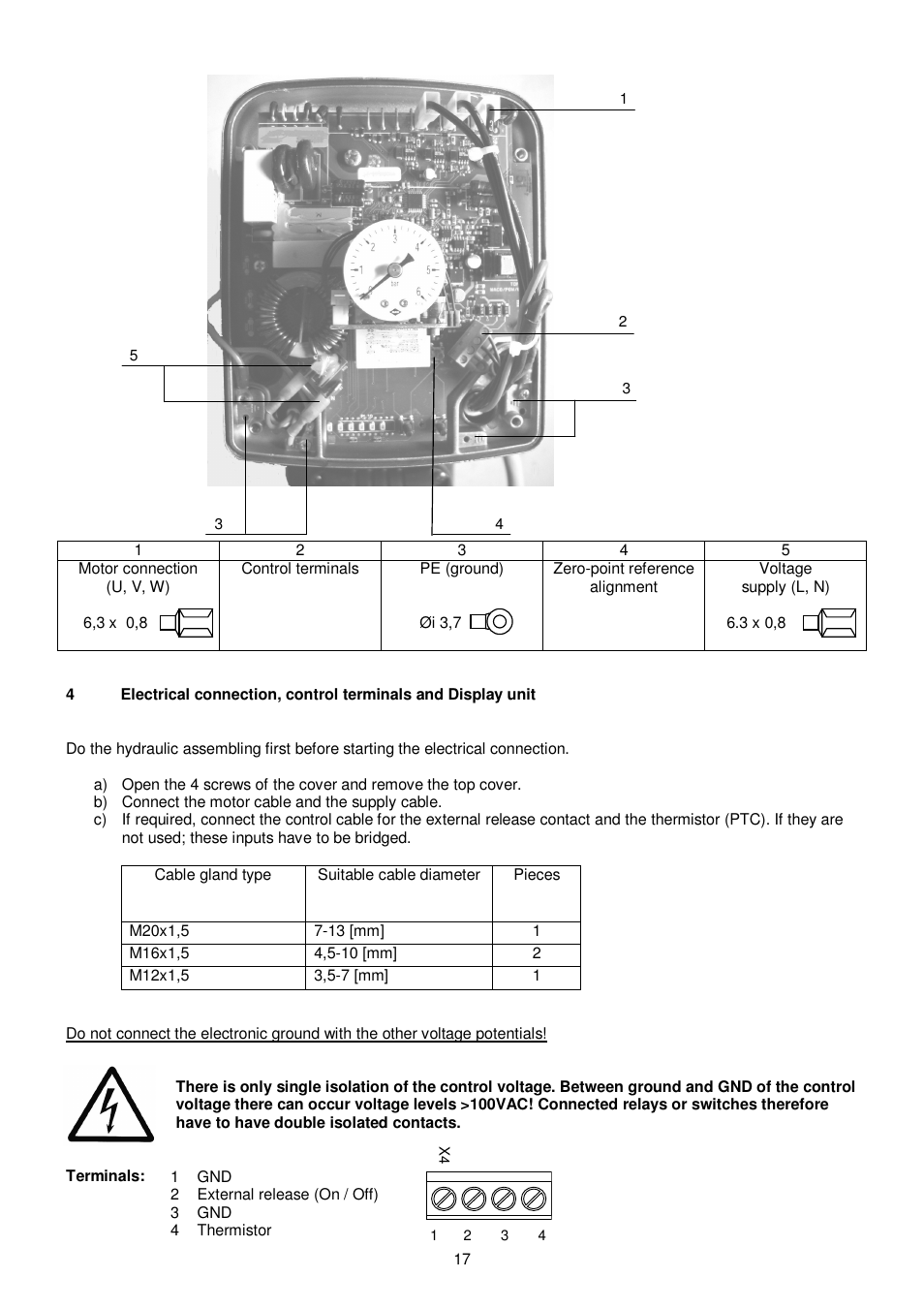Xylem HYDROVAR WATERCOOLED User Manual | Page 17 / 68