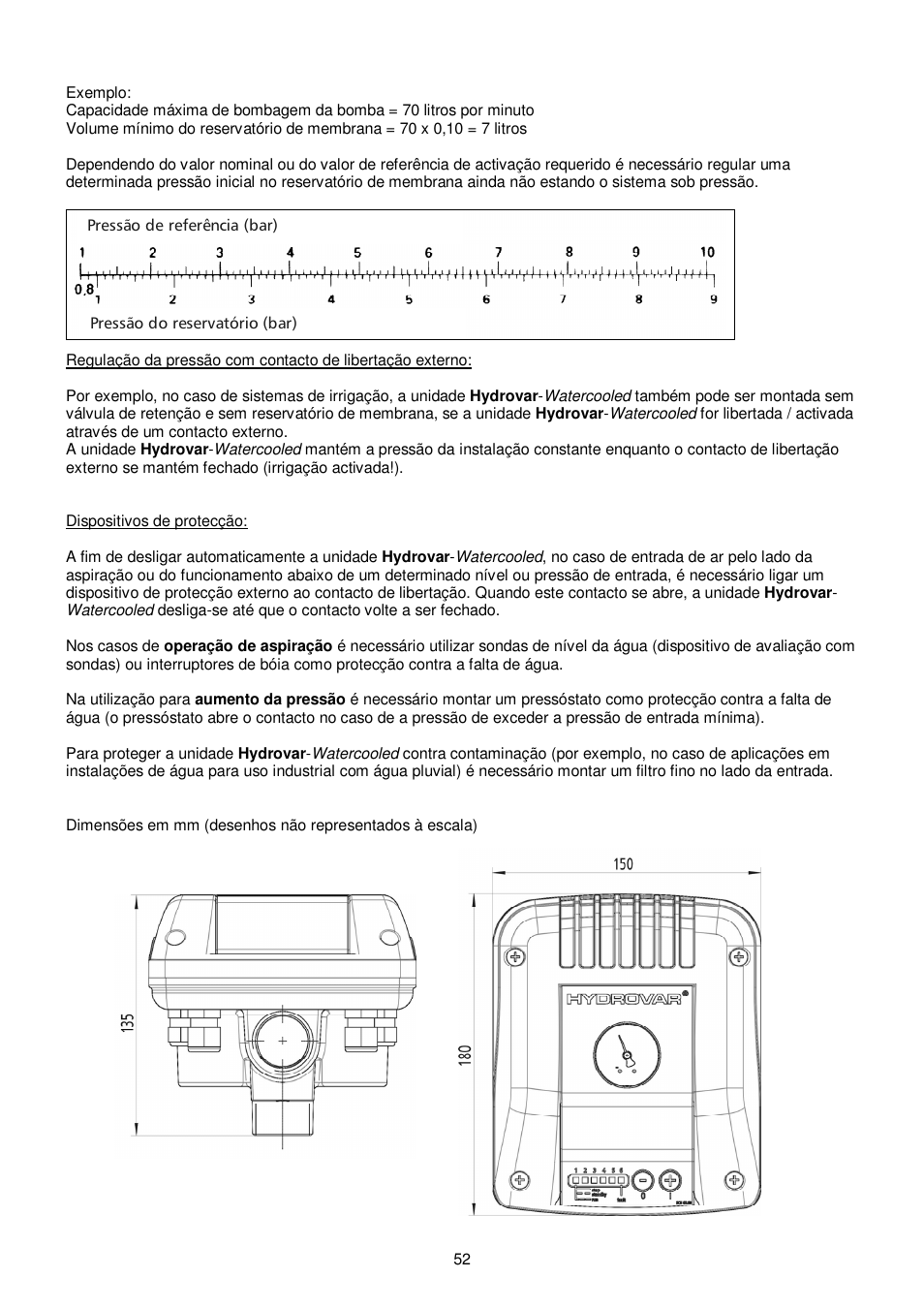 Xylem HYDROVAR WATERCOOLED User Manual | Page 52 / 68