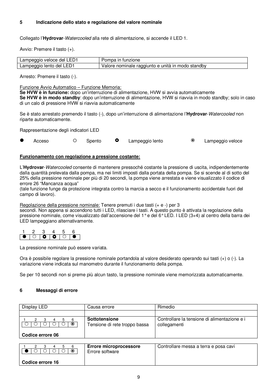 Xylem HYDROVAR WATERCOOLED User Manual | Page 9 / 68