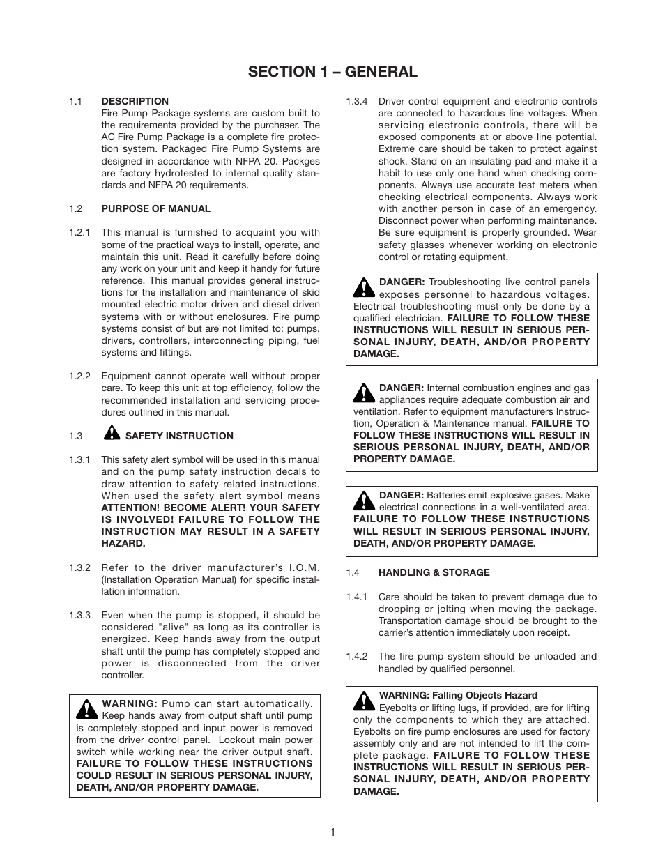 Xylem Fire Pump Package Pumping Systems S13421 REV.B User Manual | Page 3 / 10
