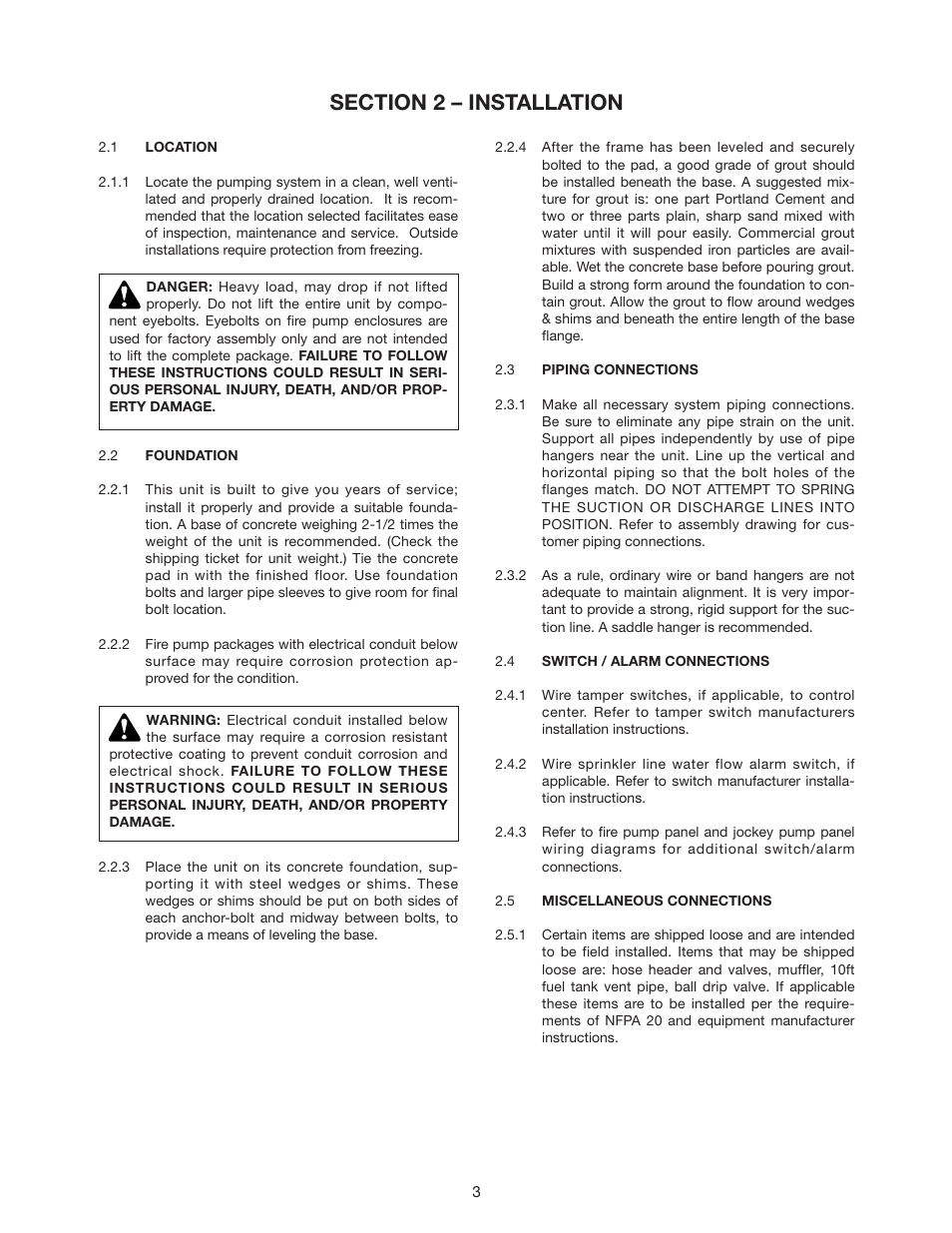 Xylem Fire Pump Package Pumping Systems S13421 REV.B User Manual | Page 5 / 10