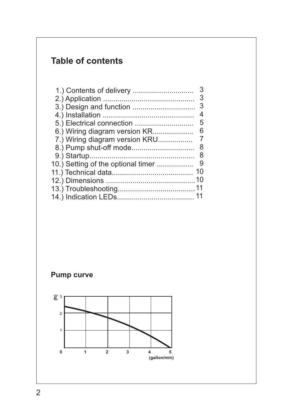 Xylem EHR IM Electrical heater series EHR (obsolete) User Manual | Page 2 / 12