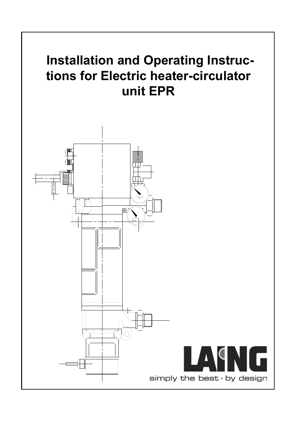Xylem EPR IM Electric heater-circulator unit EPR (obsolete) User Manual | 36 pages