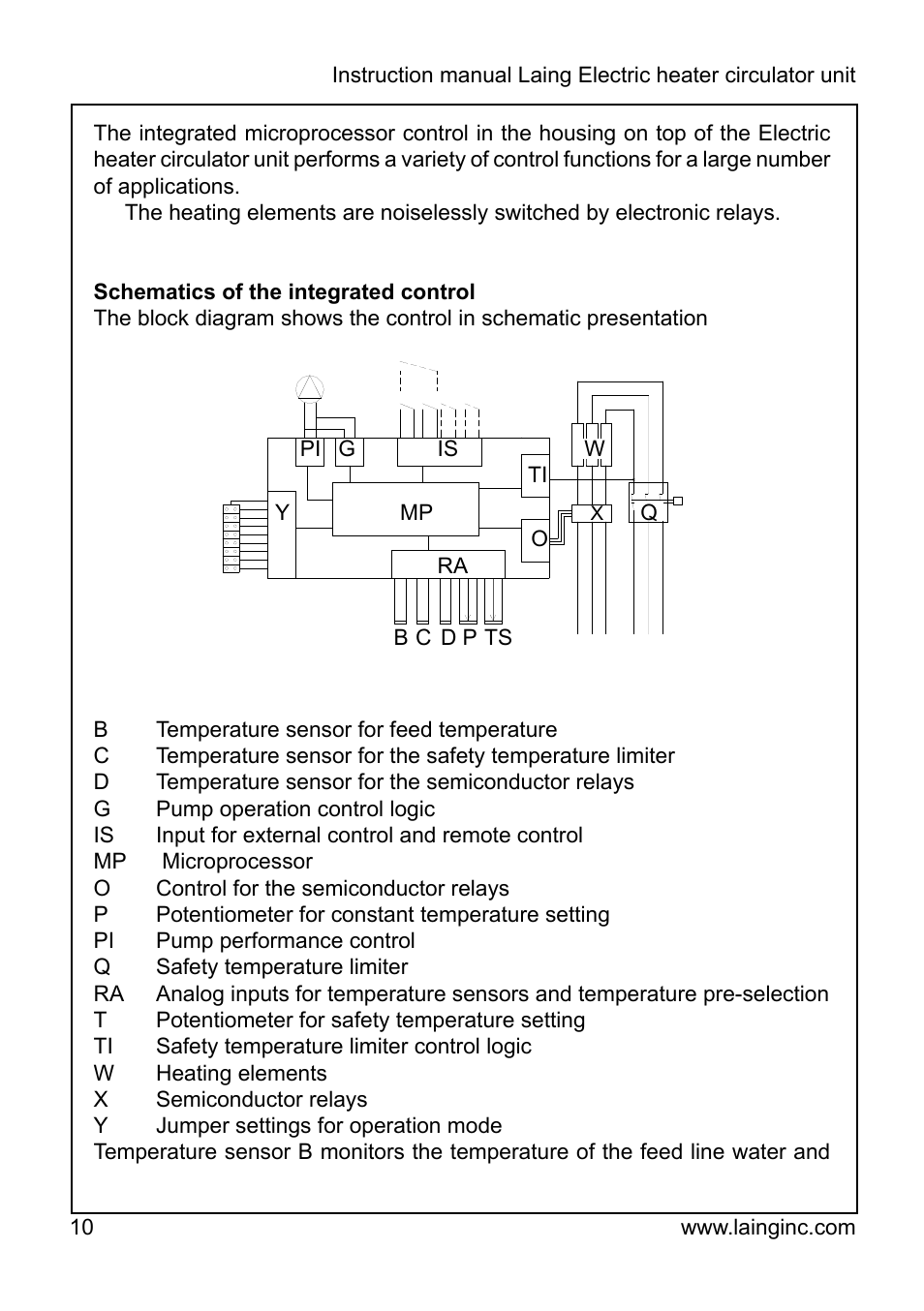 Xylem EPR IM Electric heater-circulator unit EPR (obsolete) User Manual | Page 10 / 36