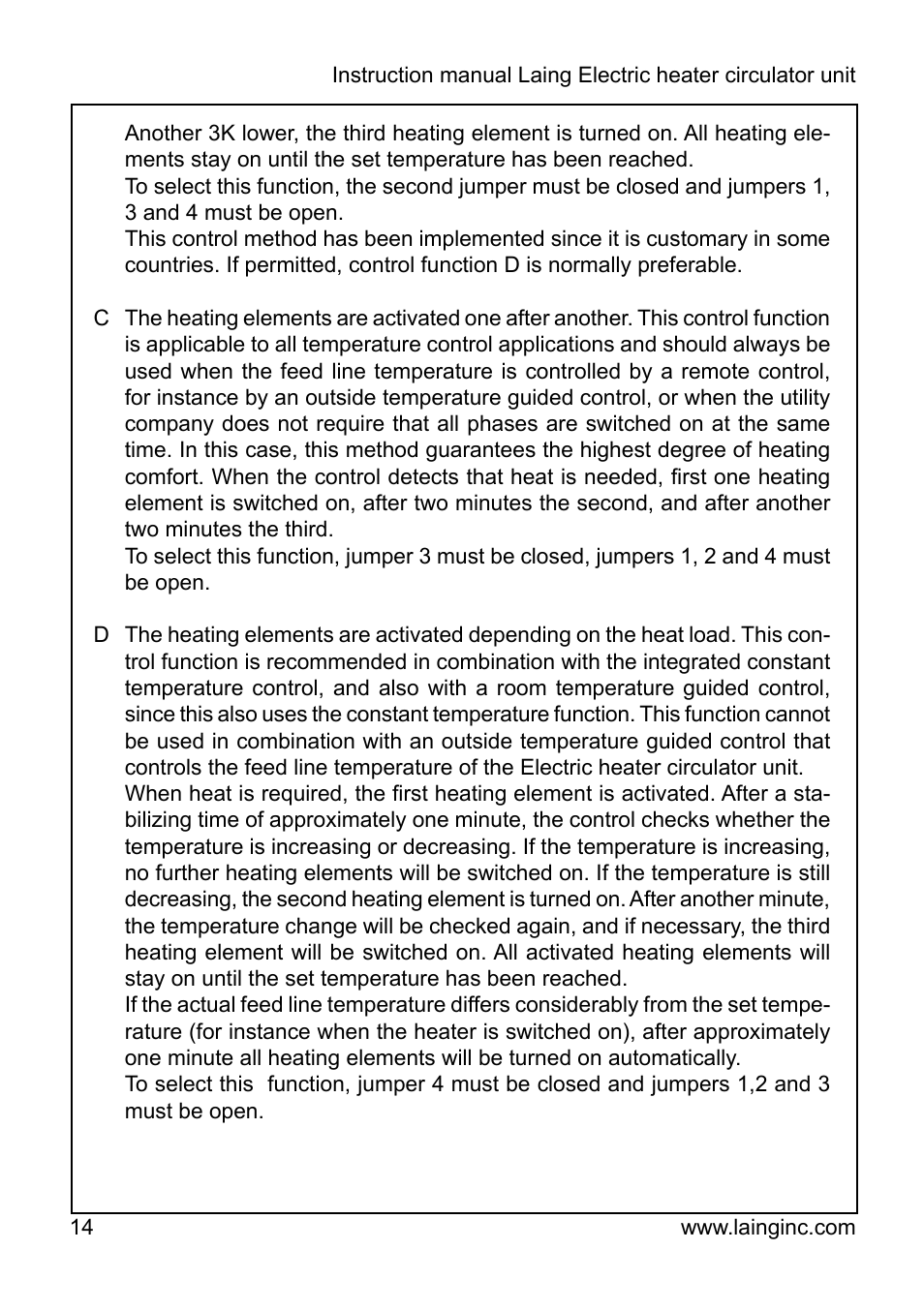 Xylem EPR IM Electric heater-circulator unit EPR (obsolete) User Manual | Page 14 / 36