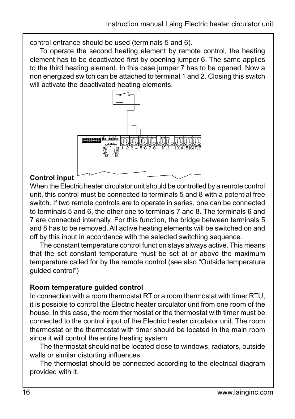Xylem EPR IM Electric heater-circulator unit EPR (obsolete) User Manual | Page 16 / 36