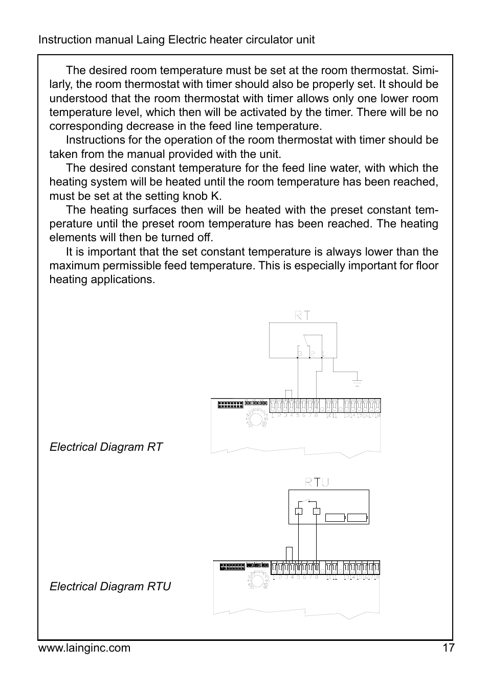 Xylem EPR IM Electric heater-circulator unit EPR (obsolete) User Manual | Page 17 / 36