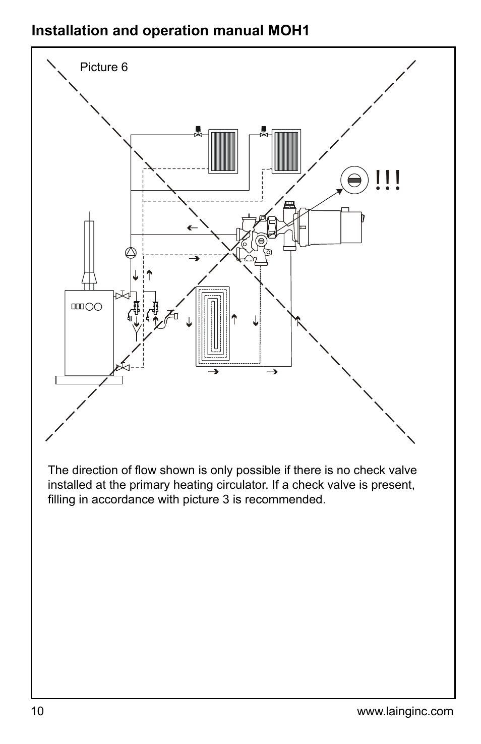 Xylem MOH1 Single or dual zone mixing module (obsolete) User Manual | Page 10 / 24