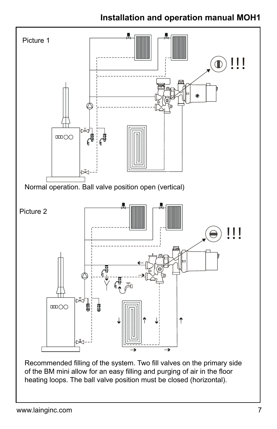 Xylem MOH1 Single or dual zone mixing module (obsolete) User Manual | Page 7 / 24